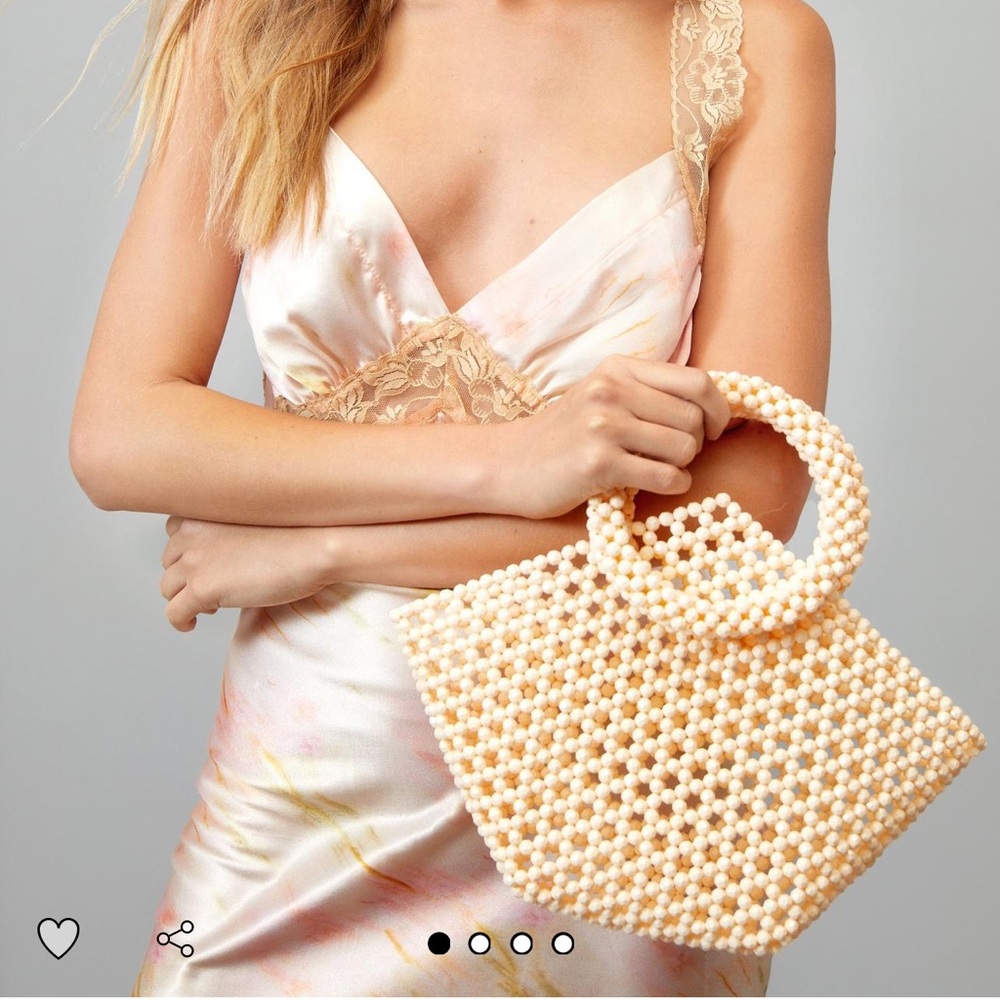 NEW W/ TAGS! Nasty Gal Beaded Top Handle Bag.